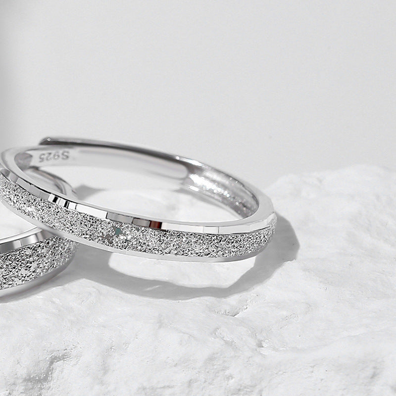 Anillo de bodas Viora Starry | Ajustable en plata 925