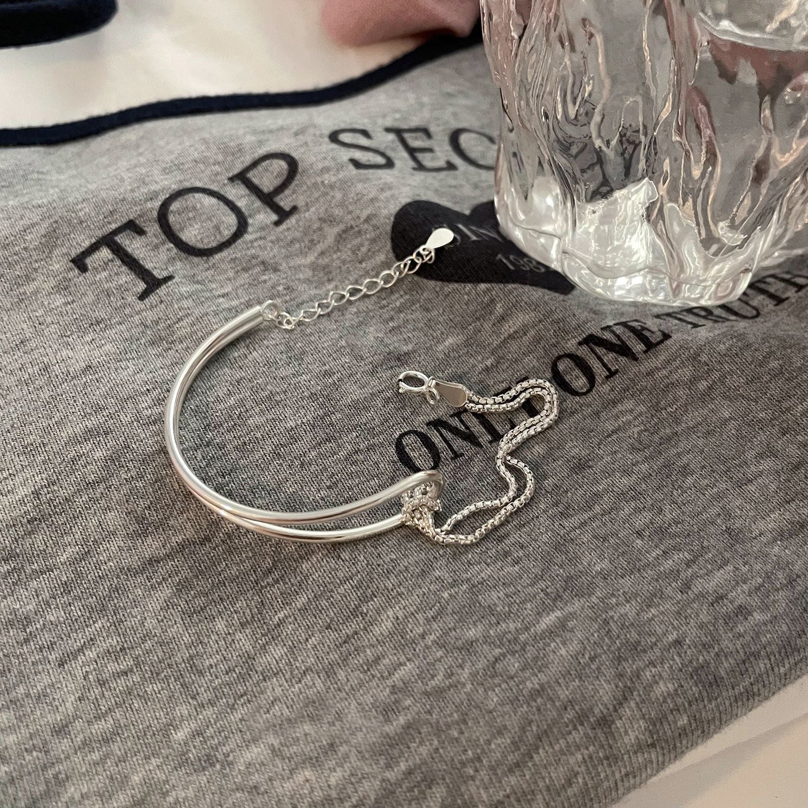 Pulsera asimétrica Viora | Plata 925