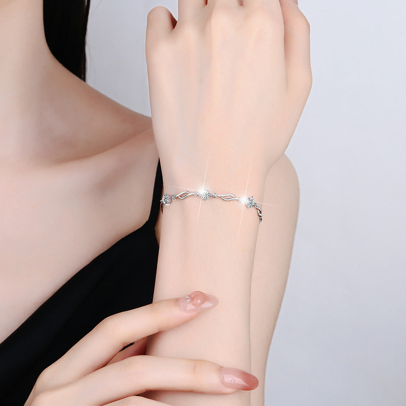 Viora Prisma Bracelet | 925 Silver with Colored Stones