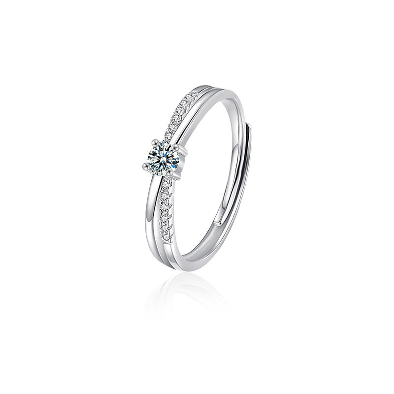 Anillo Viora Mobius | Plata 925 con diamante ecológico