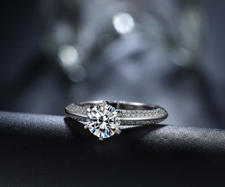 Anillo de lujo Viora de seis garras | Plata 925