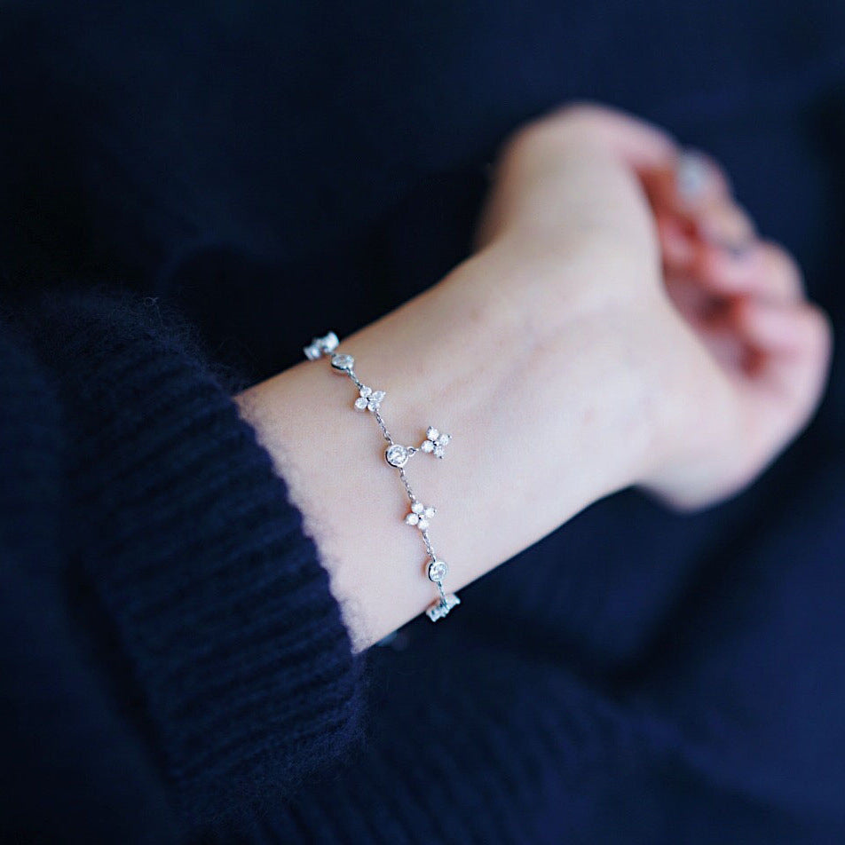Pulsera Viora Trébol de Cuatro Hojas | Plata 925