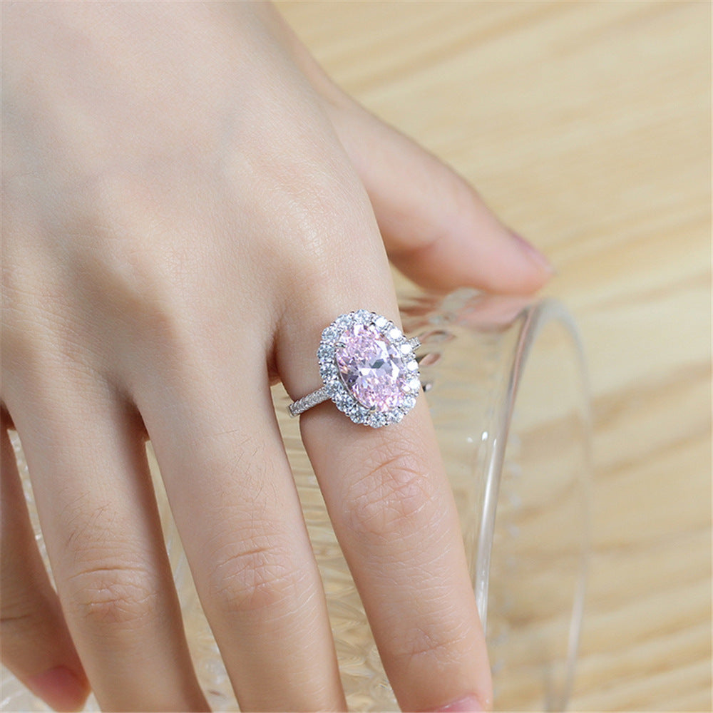 Anillo Viora Egg | Plata 925 con diamante ecológico