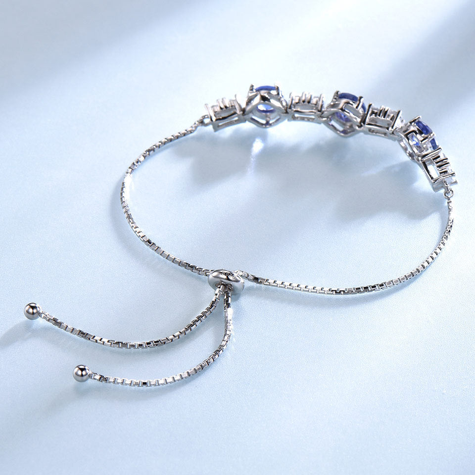 Viora Drop Bracelet | Adjustable 925 Silver