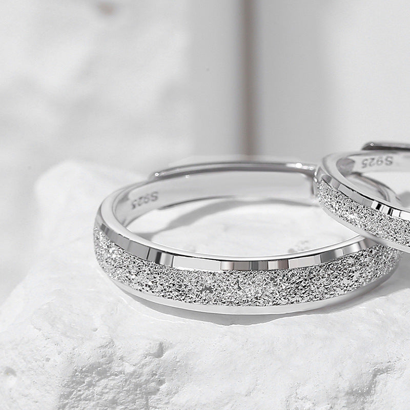 Anillo de bodas Viora Starry | Ajustable en plata 925