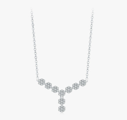 Conjunto Flor Viora | Collar, Anillo, Pendientes y Pulsera en Plata 925