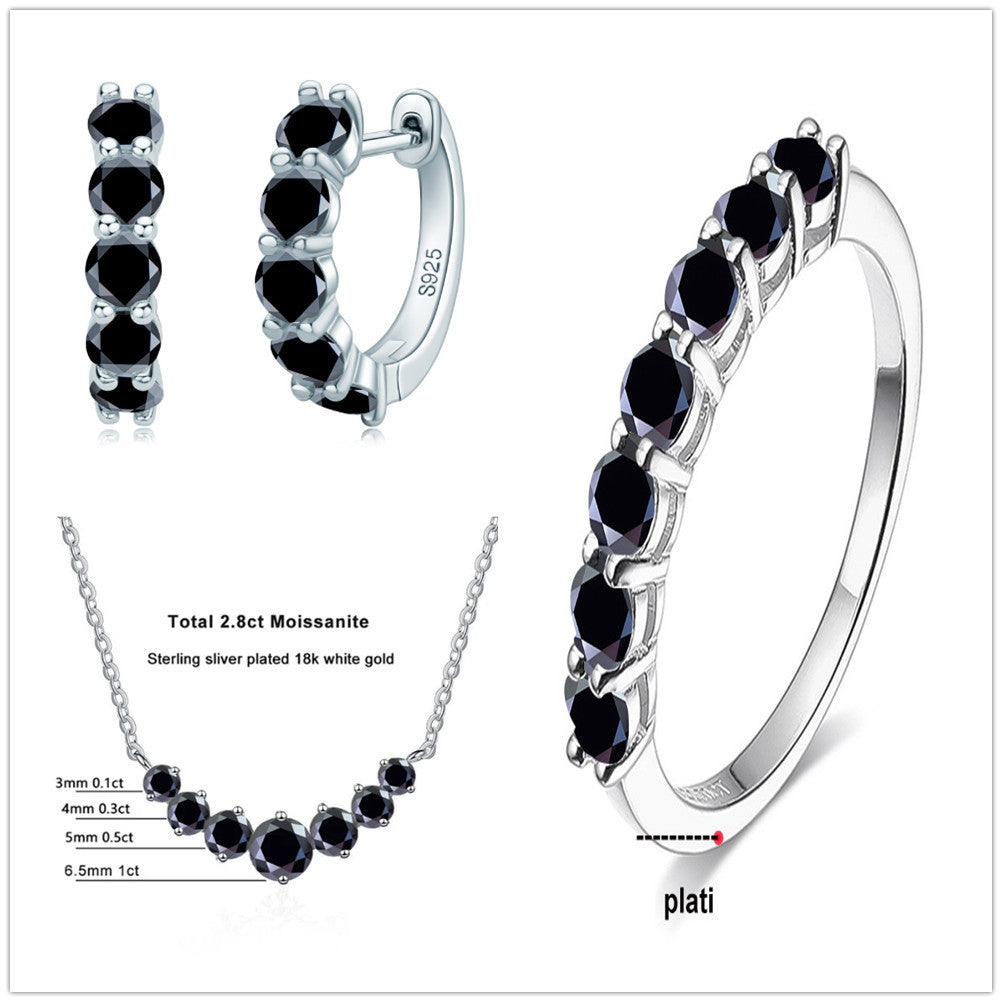 Conjunto Viora de 4,5 quilates | Collar, anillo y pendientes en plata 925