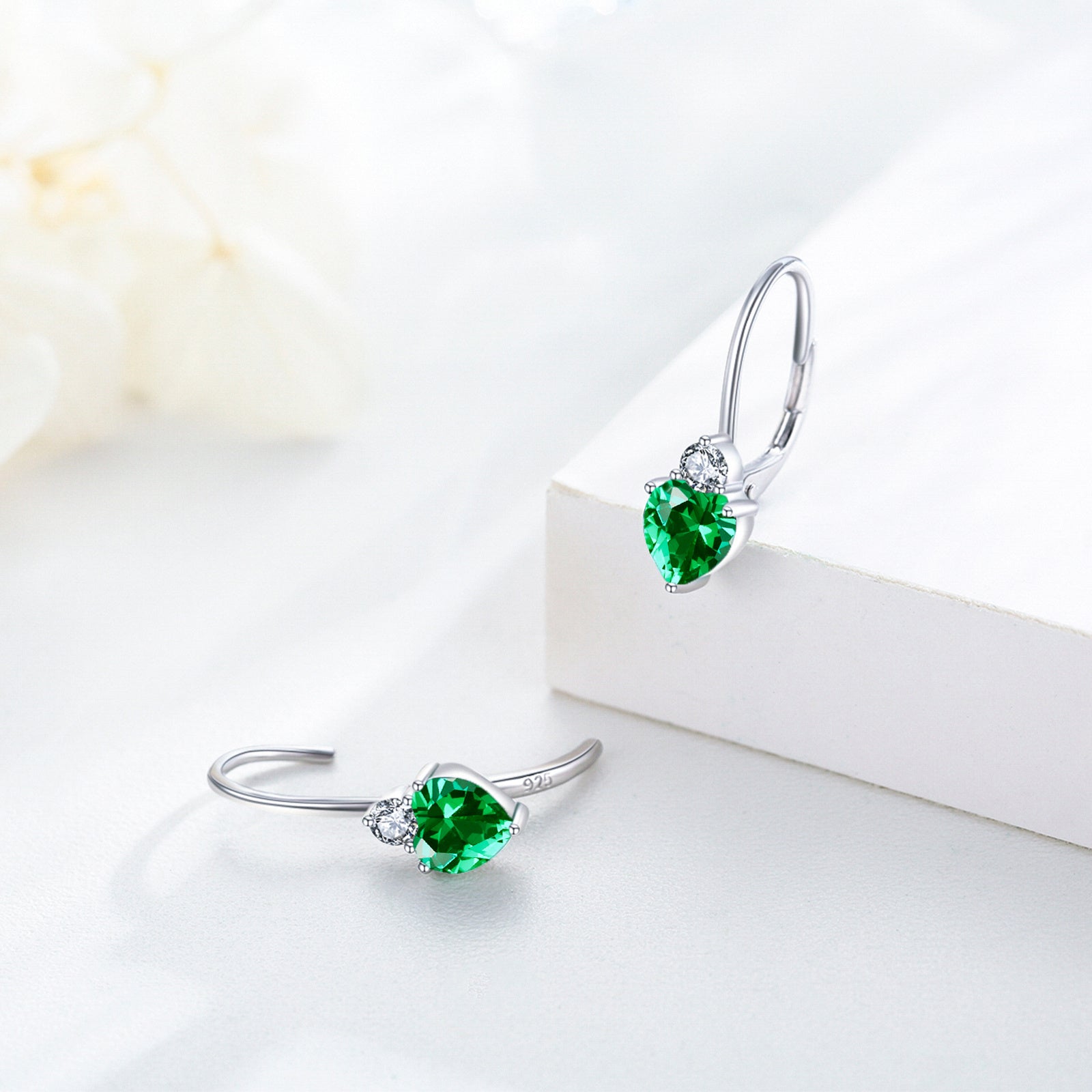 Pendientes Viora Heartstone | Plata 925
