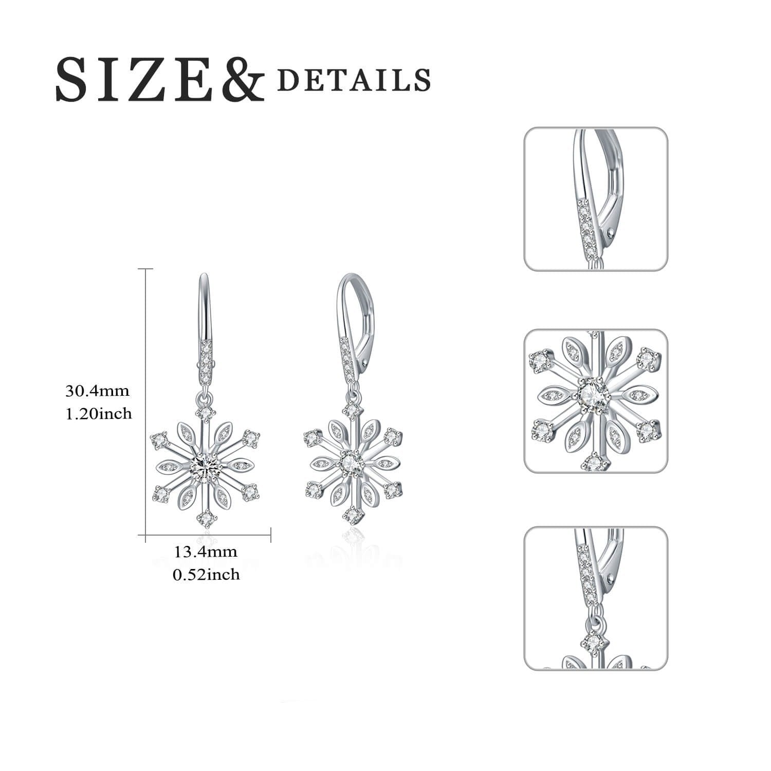 Pendientes Viora Flocon | Plata 925