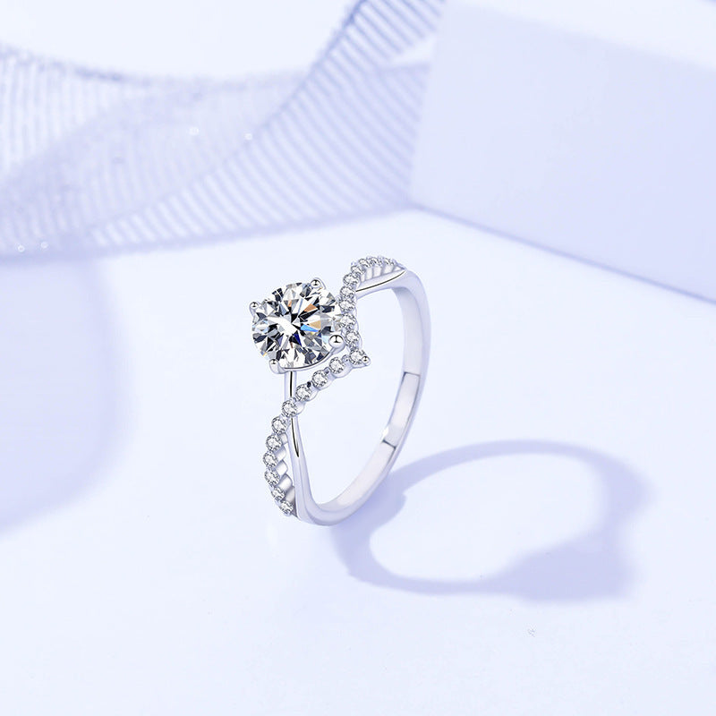 Anillo Viora Étoile | Plata 925 con diamante ecológico, colores de lujo