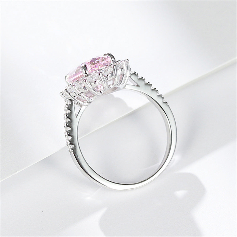 Anillo Viora Egg | Plata 925 con diamante ecológico