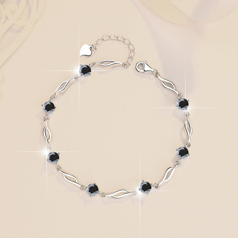 Pulsera Viora Prisma | Plata 925 con piedras de colores