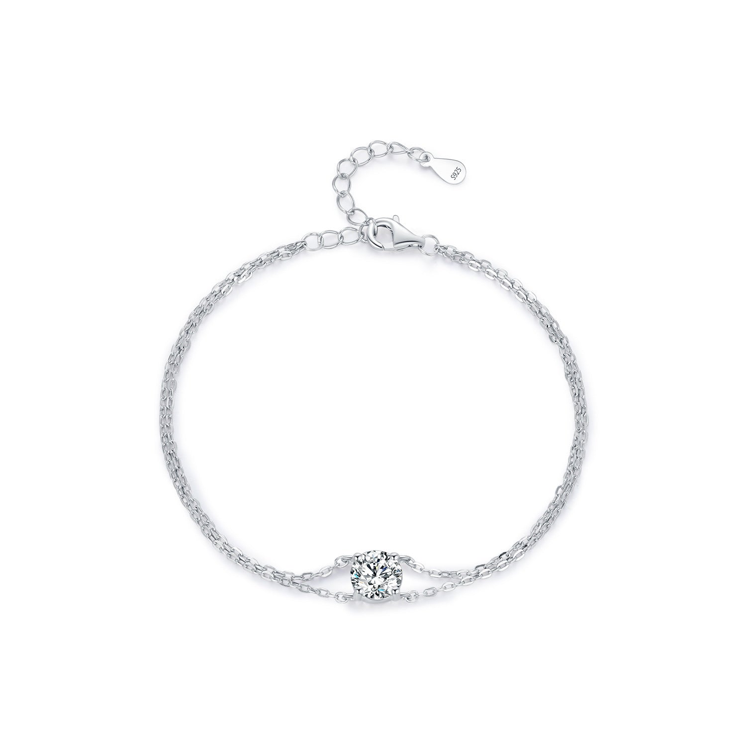 Pulsera Viora Lucky Cat | Plata 925 con diamante ecológico