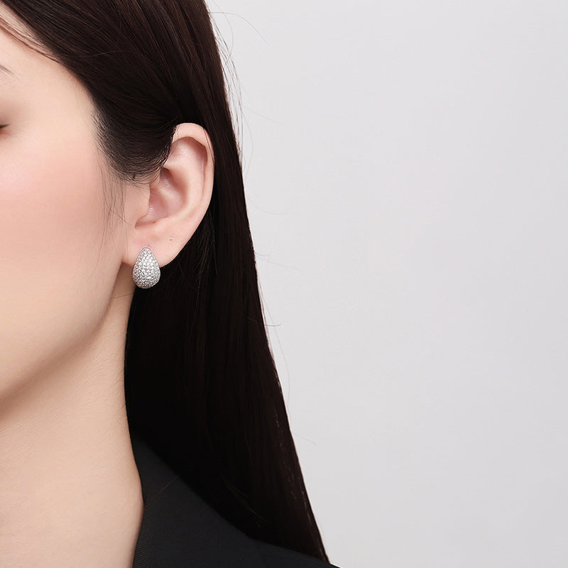 Pendiente Viora Bloom | Plata 925 con diamante ecológico de 1,31 ct