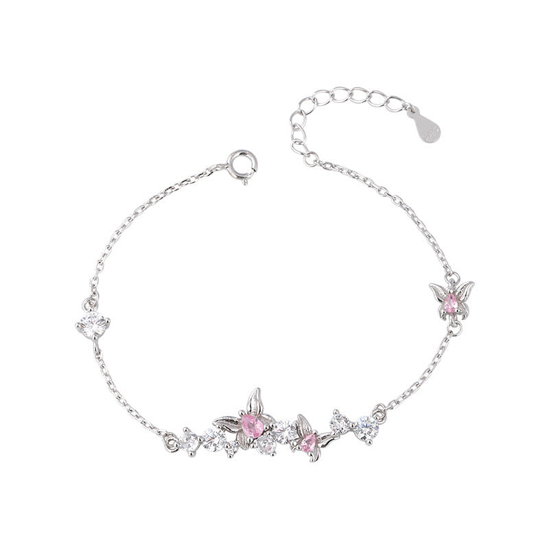 Pulsera Viora Butterfly | Plata 925 con diamante ecológico