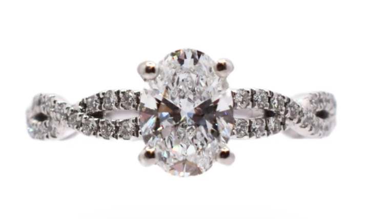 Anillo giratorio Ballet Viora | Plata 925 con diamante ecológico