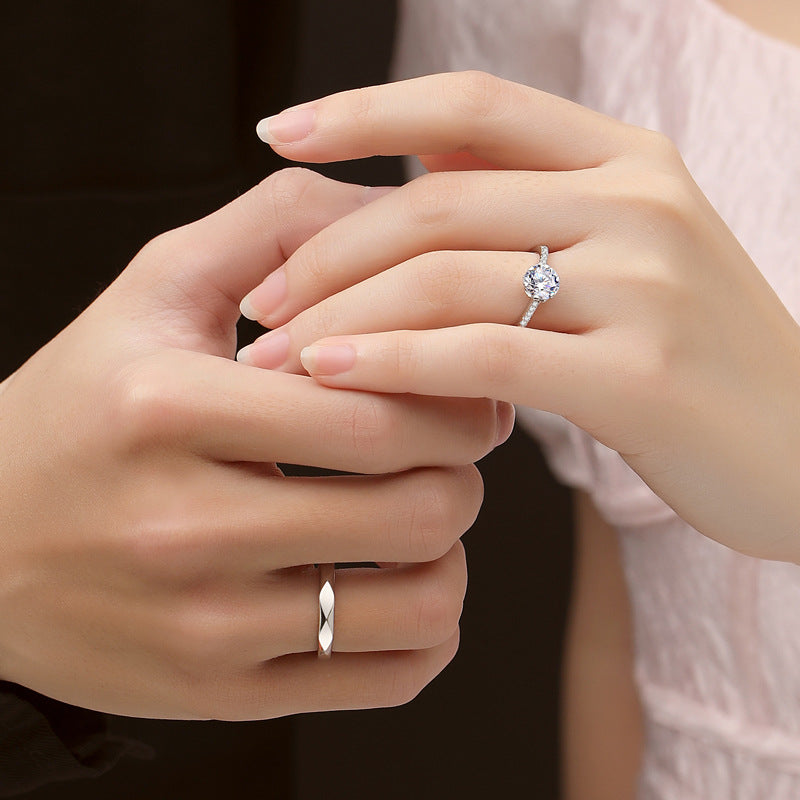 Anillo de bodas Viora de diamantes Mosan