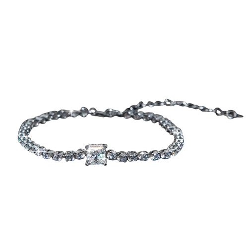Pulsera Viora Celeste | Plata 925 con diamante ecológico de 1,2 ct
