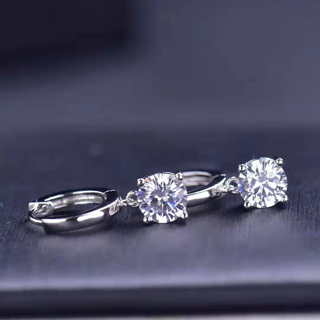 Pendiente Viora Lumière | Plata 925 con diamante ecológico