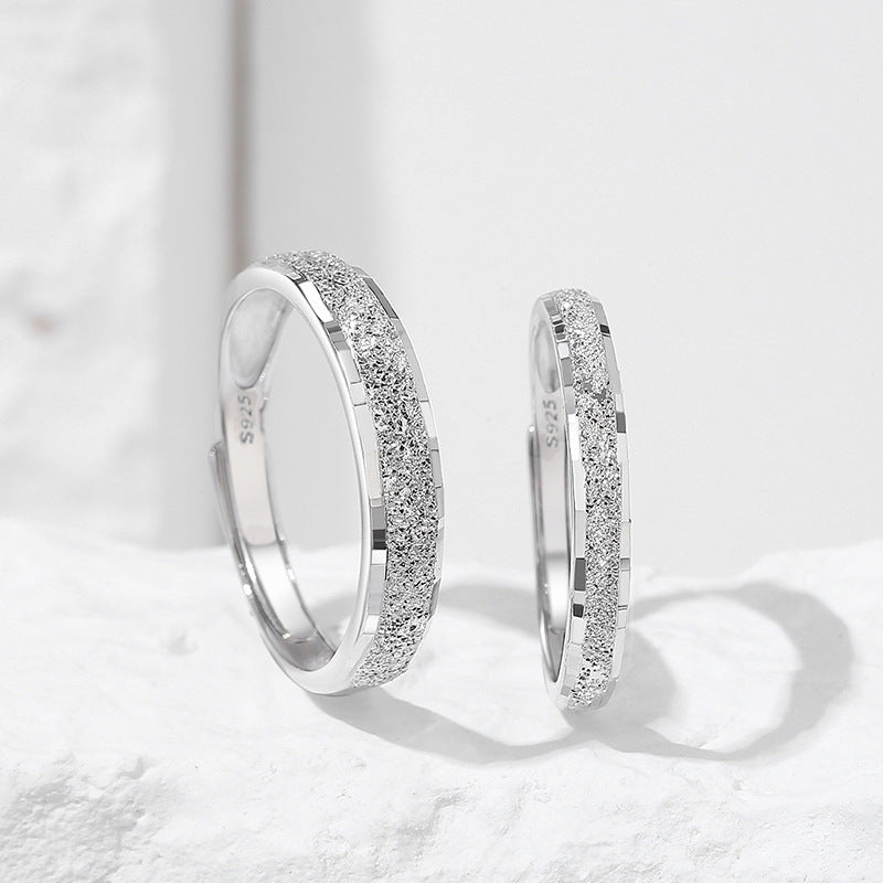 Anillo de bodas Viora Starry | Ajustable en plata 925