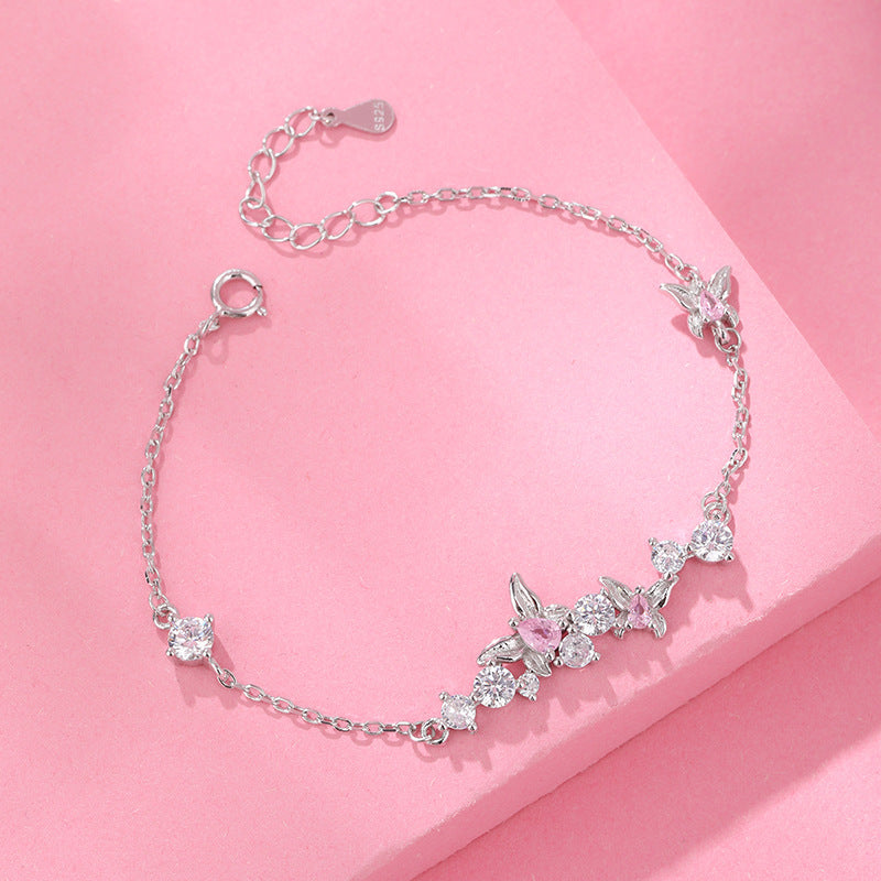 Pulsera Viora Butterfly | Plata 925 con diamante ecológico