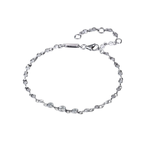 Pulsera Viora Lux | Plata 925 con baño de oro de 18 quilates y diamante ecológico