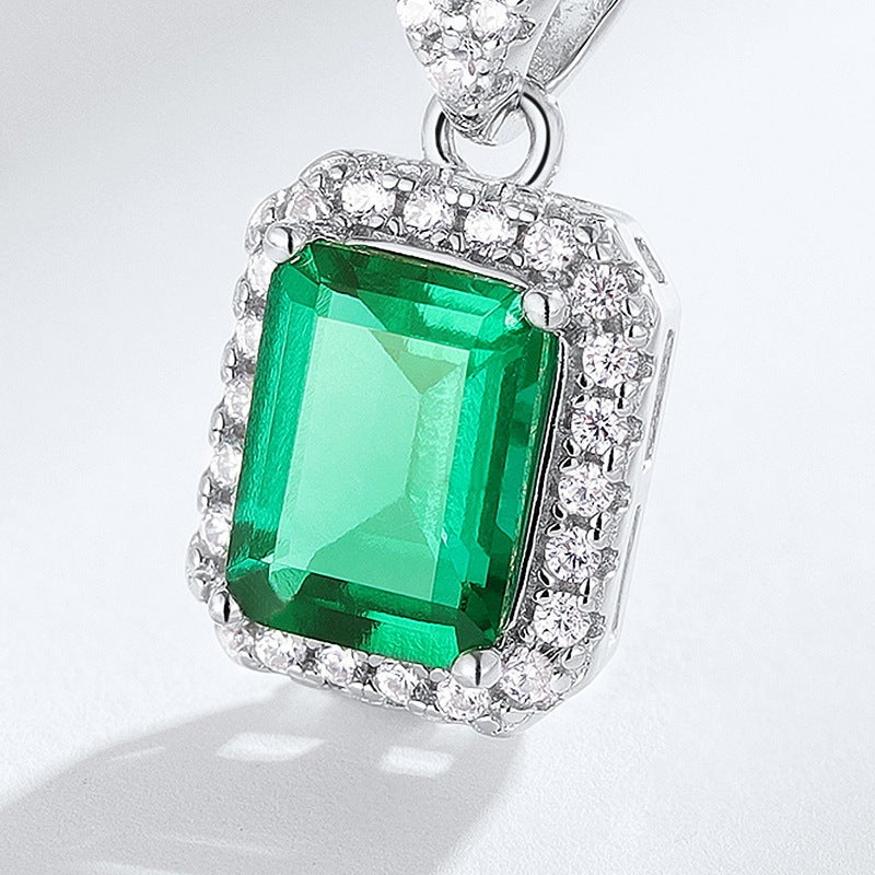 Viora Emerald Necklace | 925 Silver