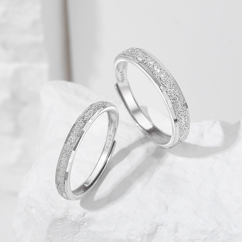 Anillo de bodas Viora Starry | Ajustable en plata 925