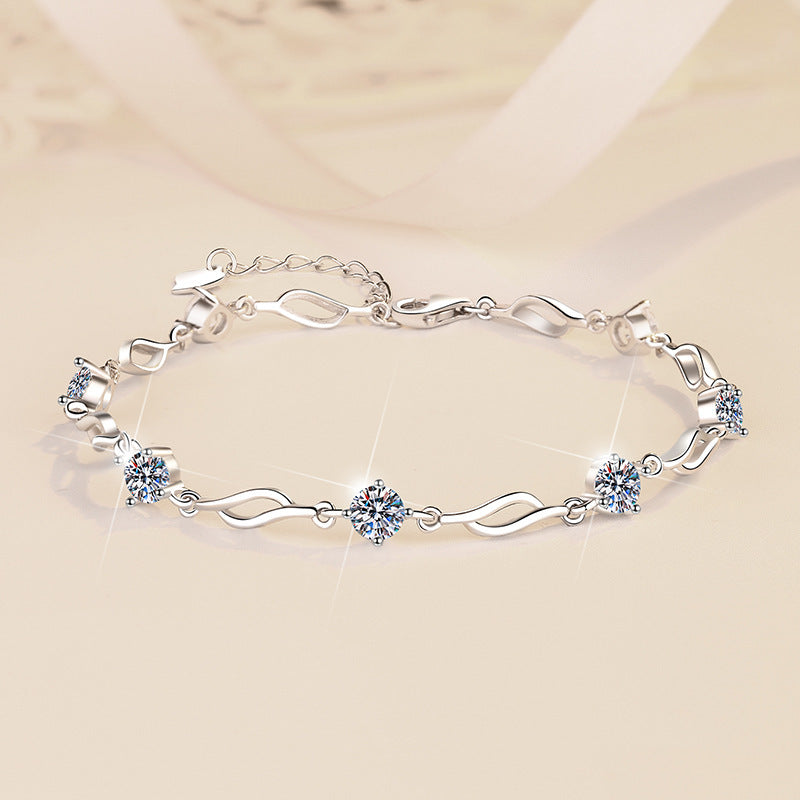 Pulsera Viora Prisma | Plata 925 con piedras de colores