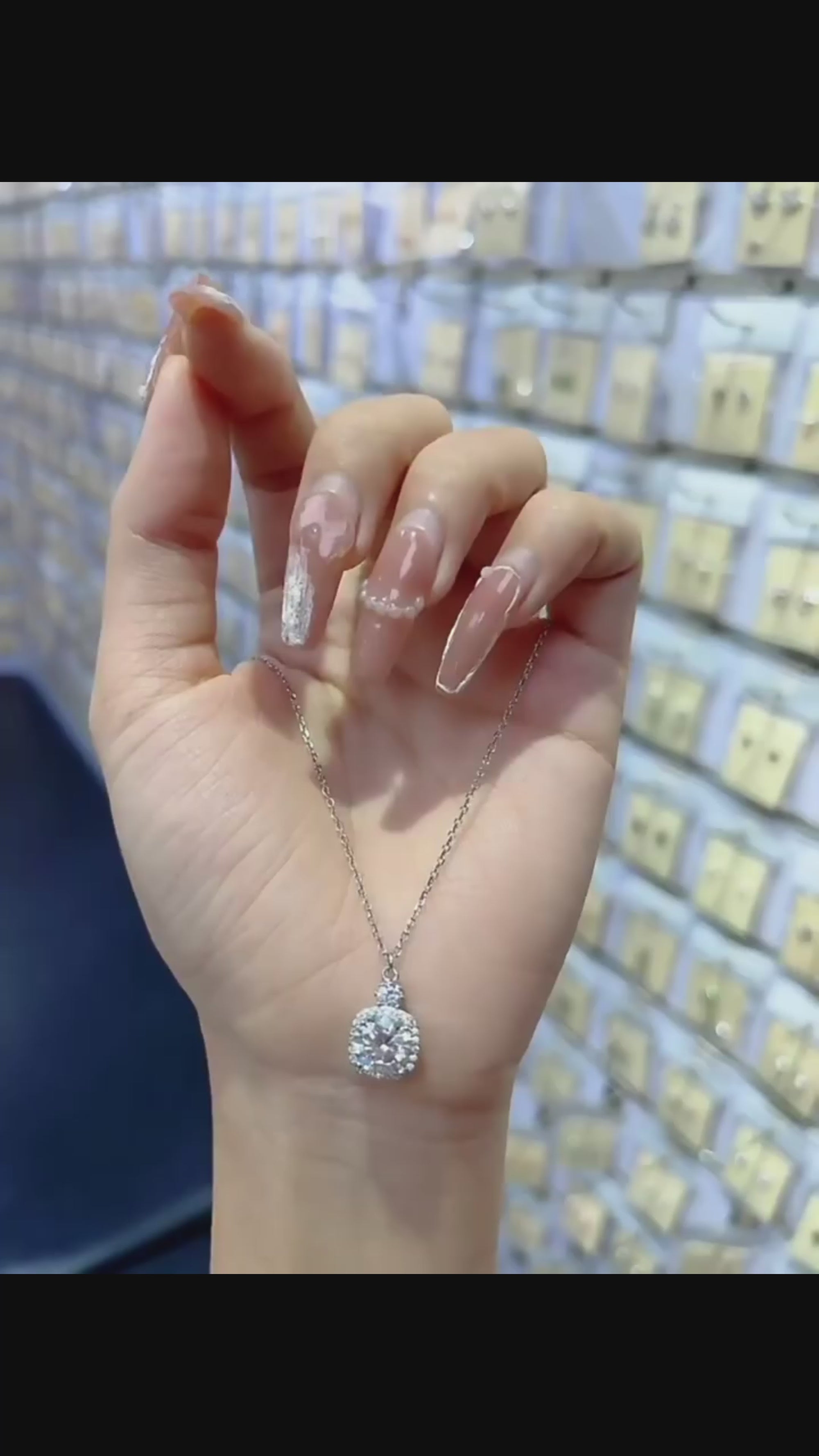 Collar Viora de 2 quilates | Plata 925 con diamante ecológico