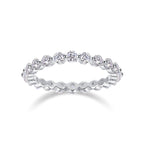 Anel Viora Fileira de Diamantes | Prata 925