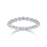 Anel Viora Fileira de Diamantes | Prata 925
