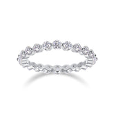 Anillo Viora con hilera de diamantes | Plata 925