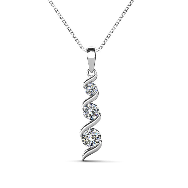 Conjunto Viora Mori | Collar y pendientes en plata 925