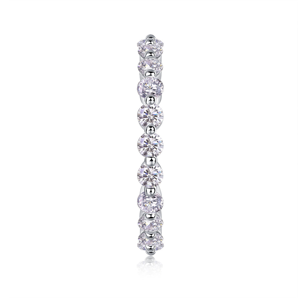 Anel Viora Fileira de Diamantes | Prata 925
