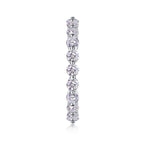 Anel Viora Fileira de Diamantes | Prata 925