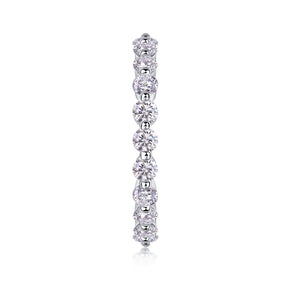 Anillo Viora con hilera de diamantes | Plata 925