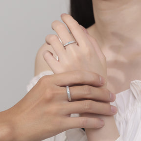 Anillo Viora Duo | Anillos de boda de plata 925