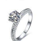Anillo de lujo Viora de seis garras | Plata 925