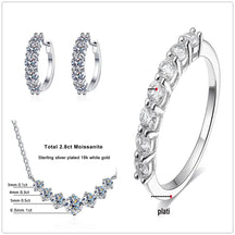 Conjunto Viora de 4,5 quilates | Collar, anillo y pendientes en plata 925