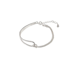 Pulsera asimétrica Viora | Plata 925