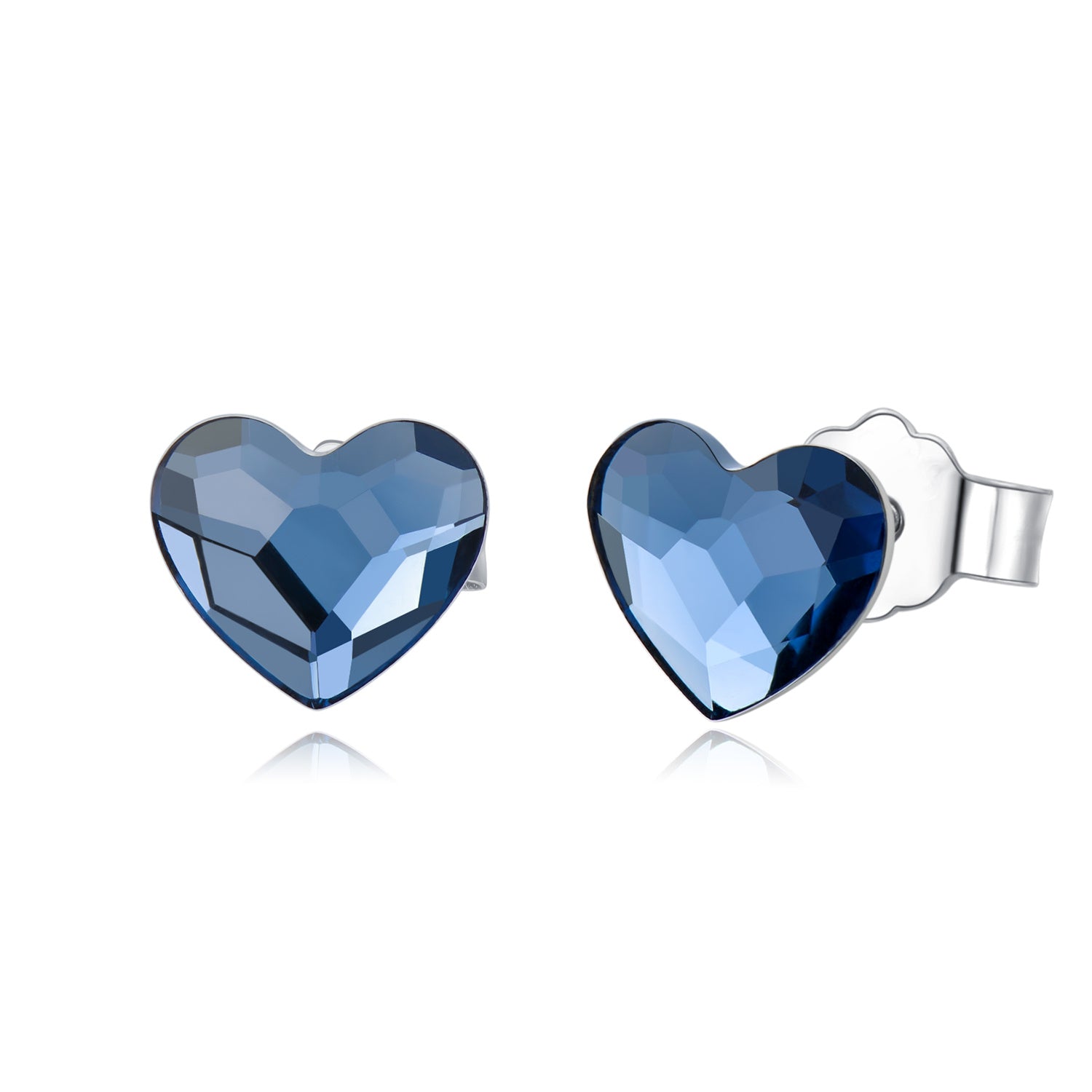 Pendientes Viora Cœur Bleu | Plata 925 con cristal azul
