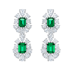 Brinco Viora Verdea | Prata 925 com Diamante Eco-friendly Verde