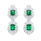 Brinco Viora Verdea | Prata 925 com Diamante Eco-friendly Verde