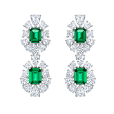 Pendiente Viora Verdea | Plata 925 con diamante verde ecológico