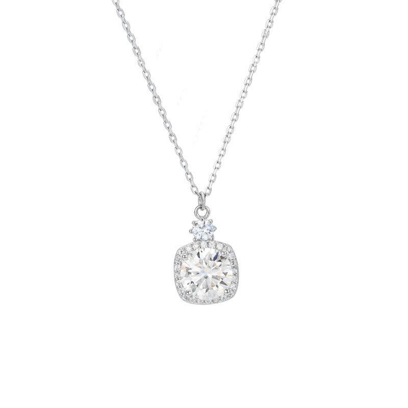 Collar Viora de 2 quilates | Plata 925 con diamante ecológico
