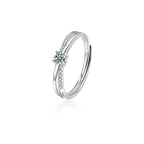 Anel Viora Mobius | Prata 925 com Diamante Eco-friendly