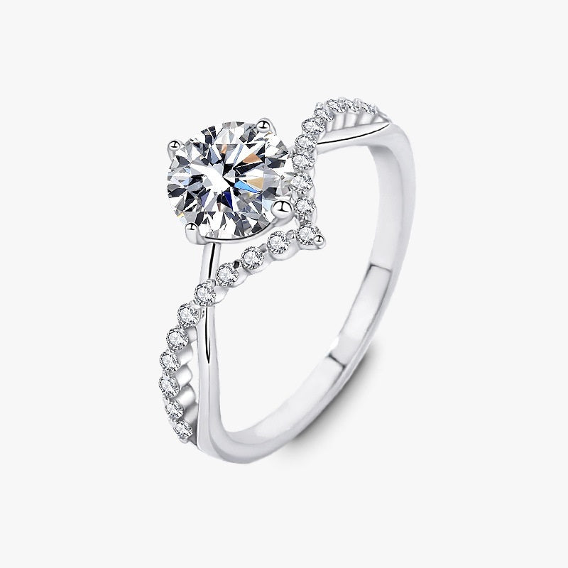 Anillo Viora Étoile | Plata 925 con diamante ecológico, colores de lujo