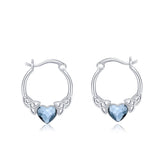Collar Viora Celtria | Plata 925 con nudo celta y cristal azul
