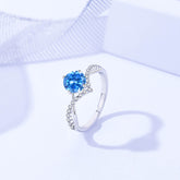 Anillo Viora Étoile | Plata 925 con diamante ecológico, colores de lujo